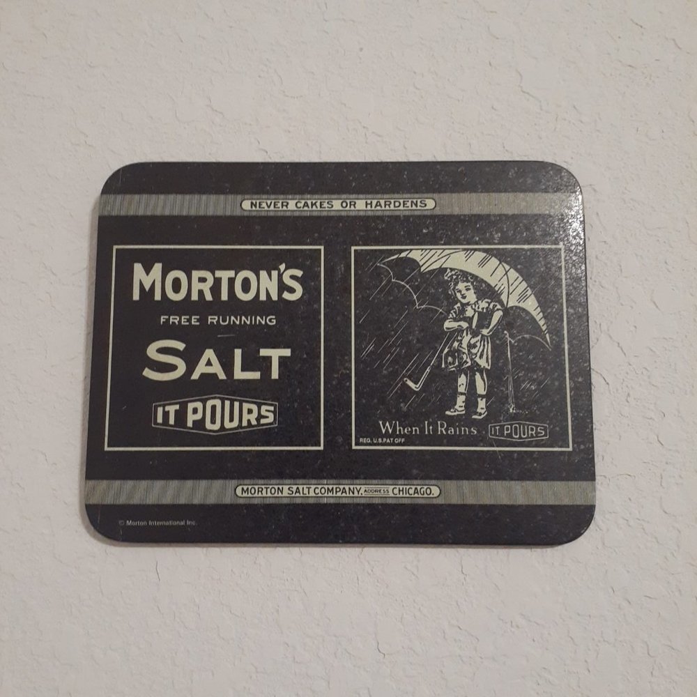 MORTON SALT VINTAGE WALL DECOR!!
